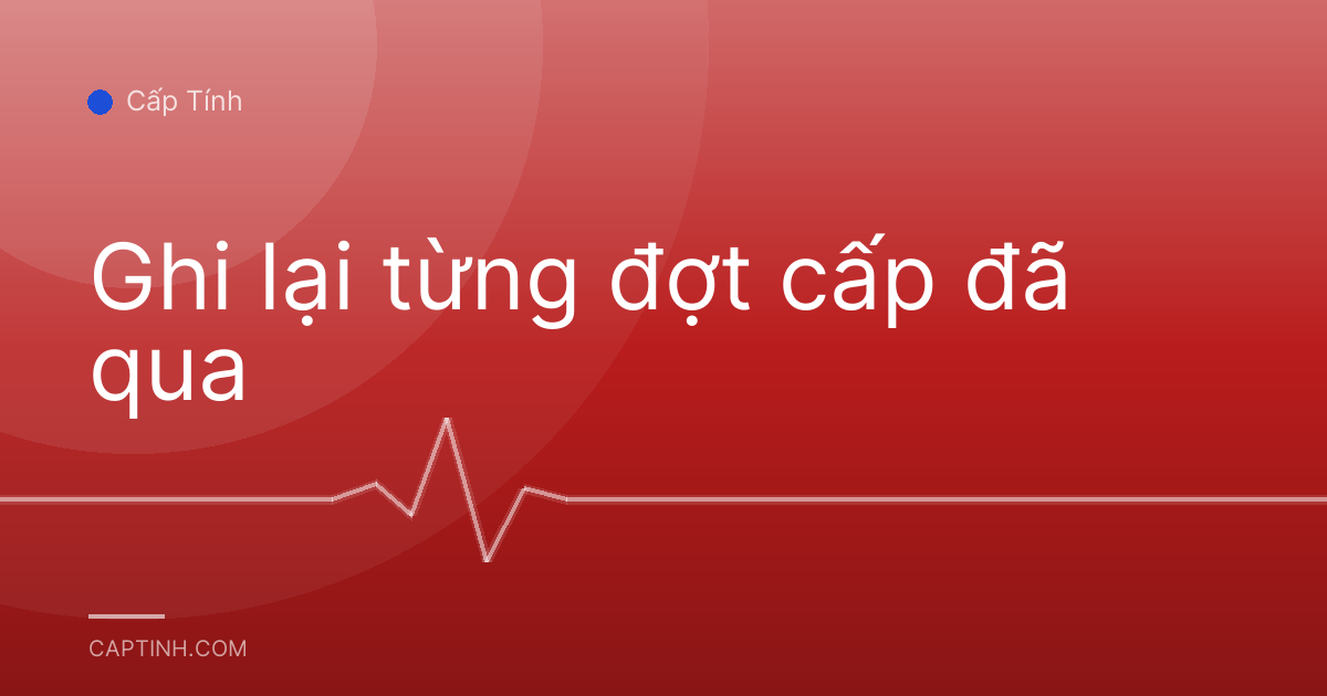 Ghi lại từng đợt cấp đã qua