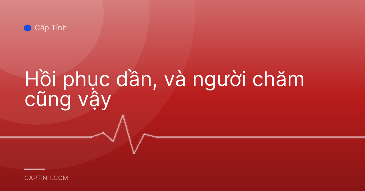 Hồi phục dần, và người chăm cũng vậy