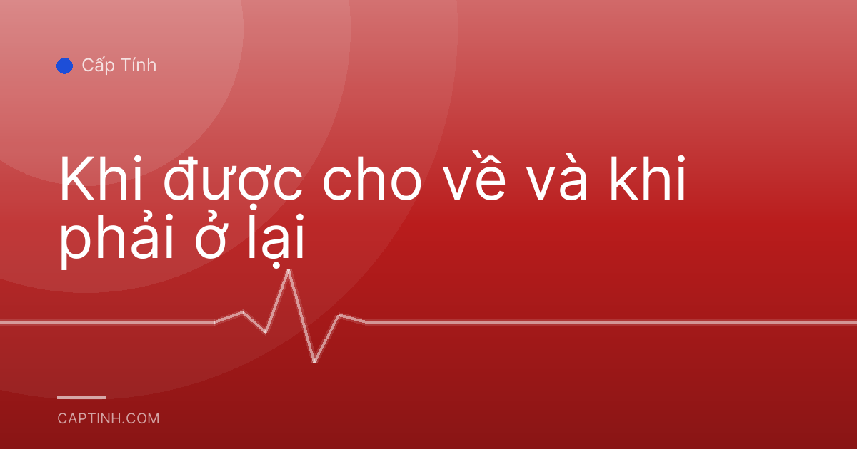 Khi được cho về và khi phải ở lại
